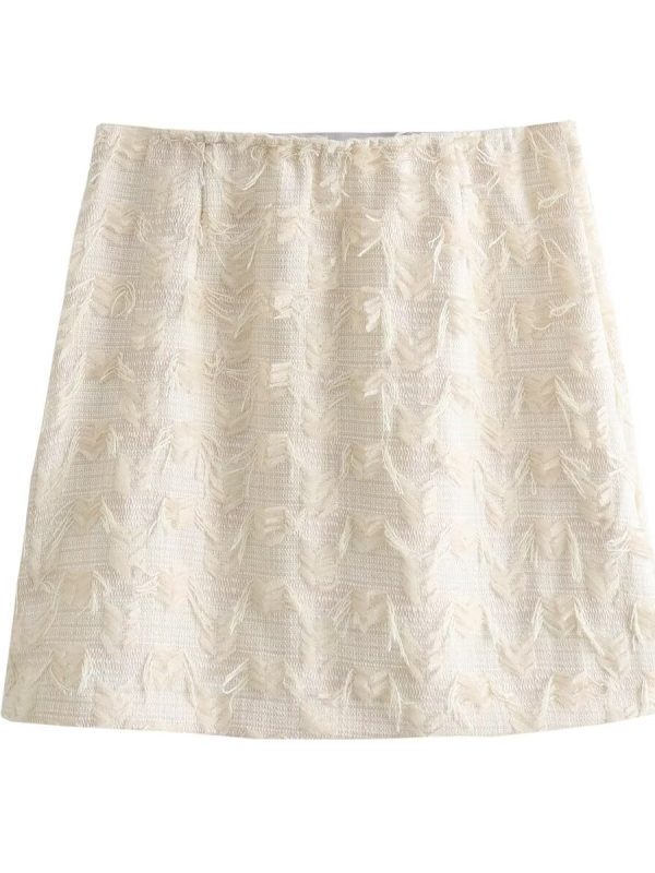 French Casual High Waist Classic Mini Skirt in Skirts