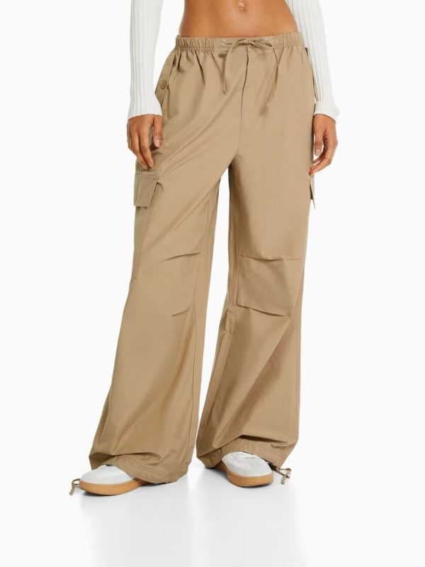 Comfortable Loose Cotton Cargo Sports Pants in Pants