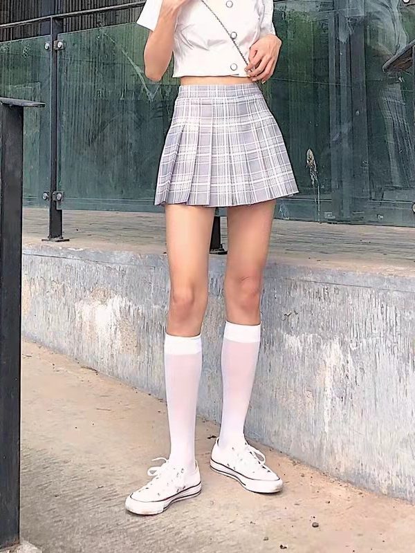 High Waist Pleated Skirt in Skirts