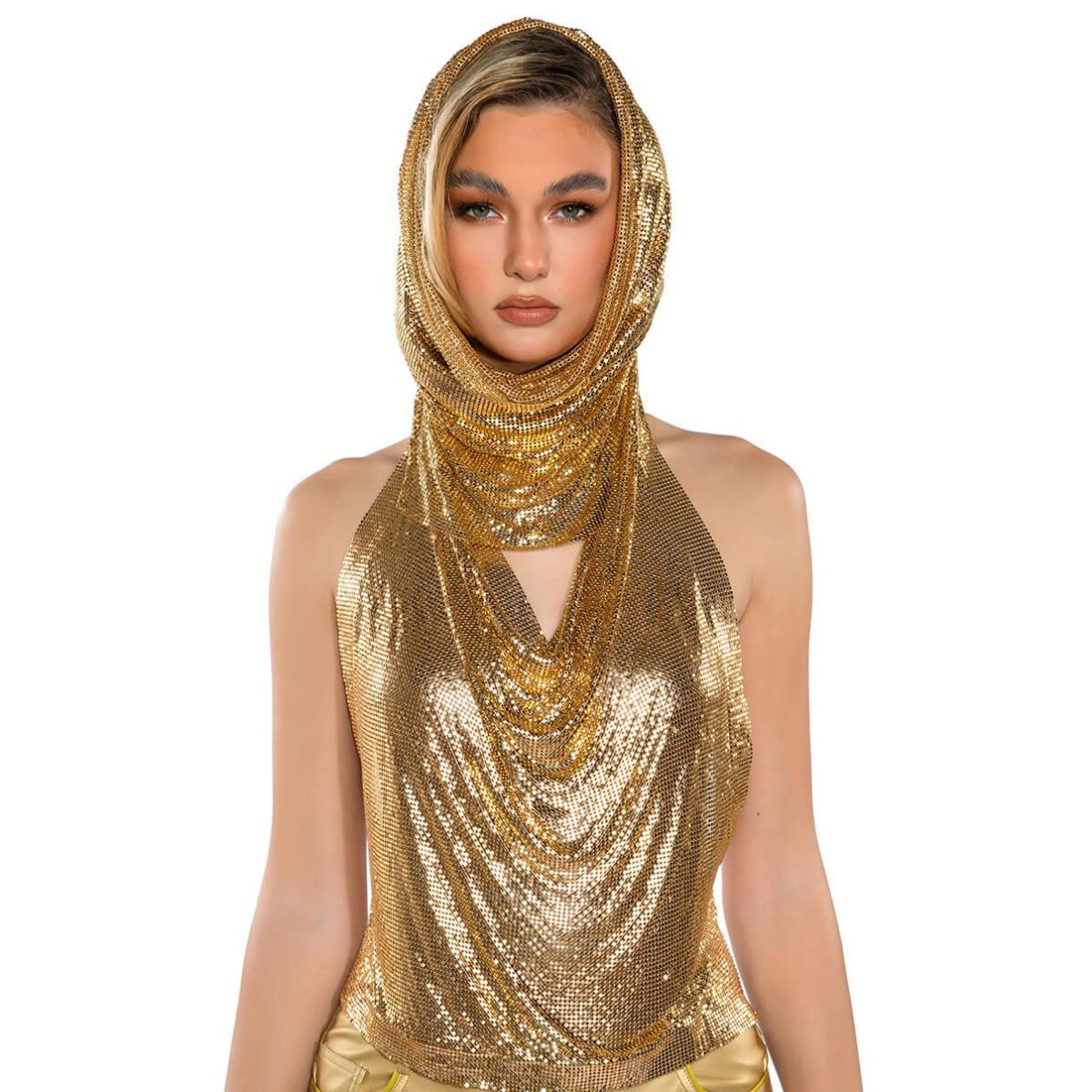 Sequin Sling Headscarf Top in T-shirts & Tops