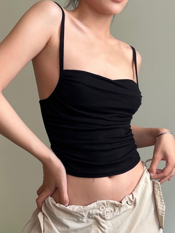 Spring Popular Sexy Short Slim Sleeveless Top in T-shirts & Tops