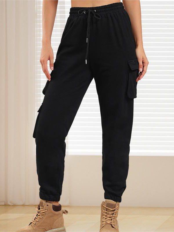 Solid Color Thin Women Trousers in Pants