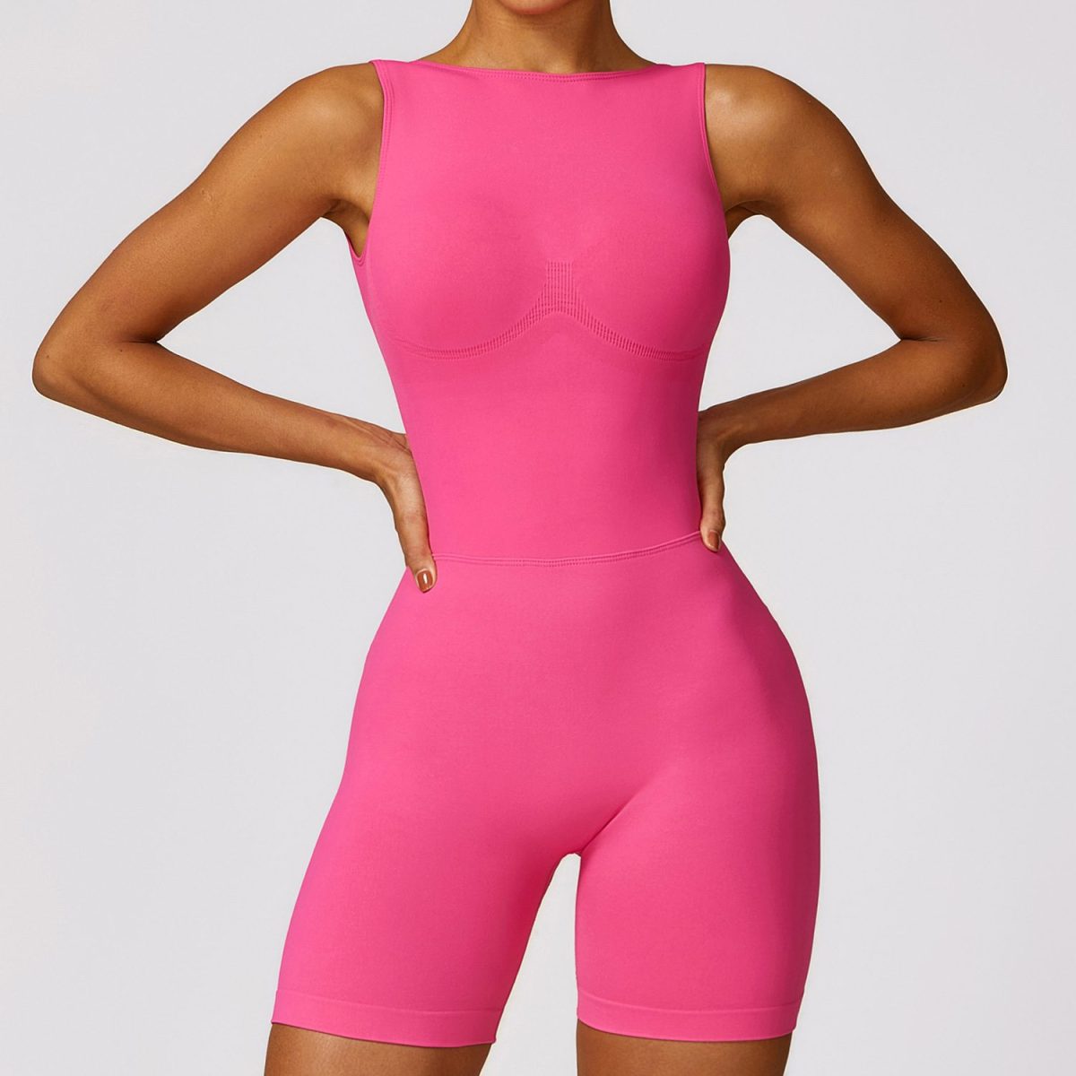 Hollow Out Cutout Out Beauty Back Yoga Jumpsuit in Jumpsuits & Rompers