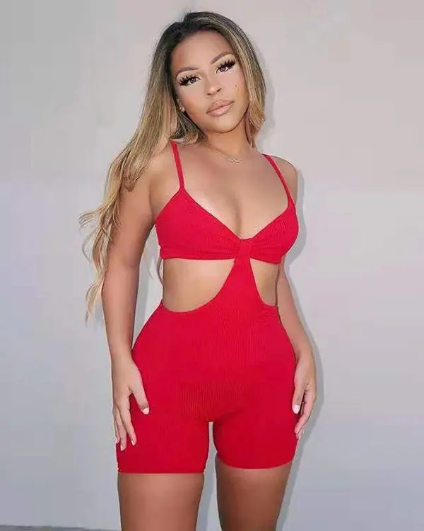 Nightclub Sexy Sleeveless Strap Jumpsuit in Jumpsuits & Rompers