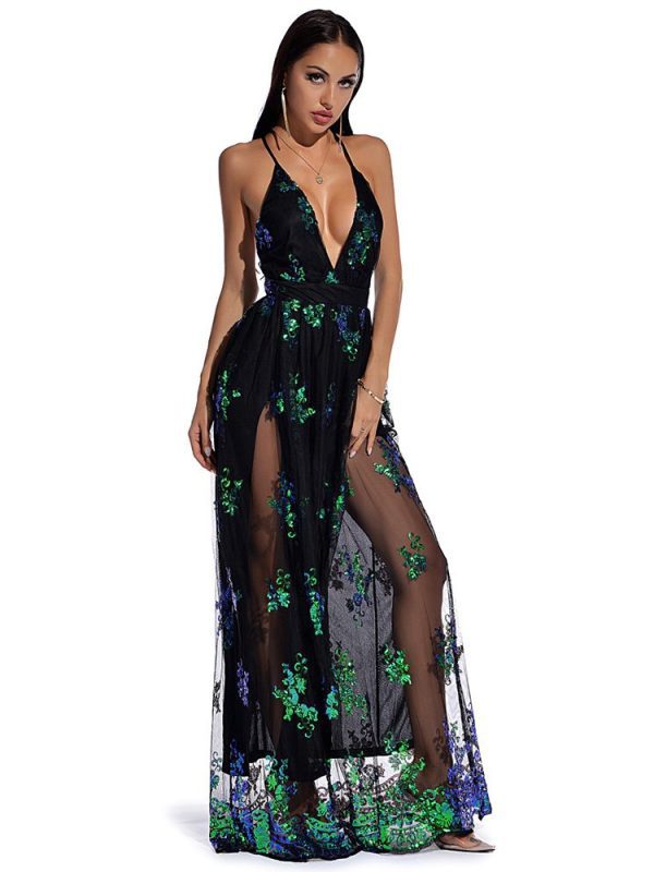 Sexy Retro Night Club Sequins Dress in Dresses