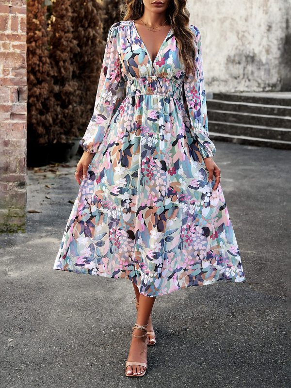 Bohemian Vacation Casual Printed Dress in Dresses