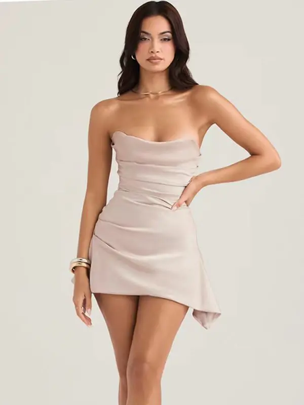 Tube Top Backless Sexy Dress in Dresses