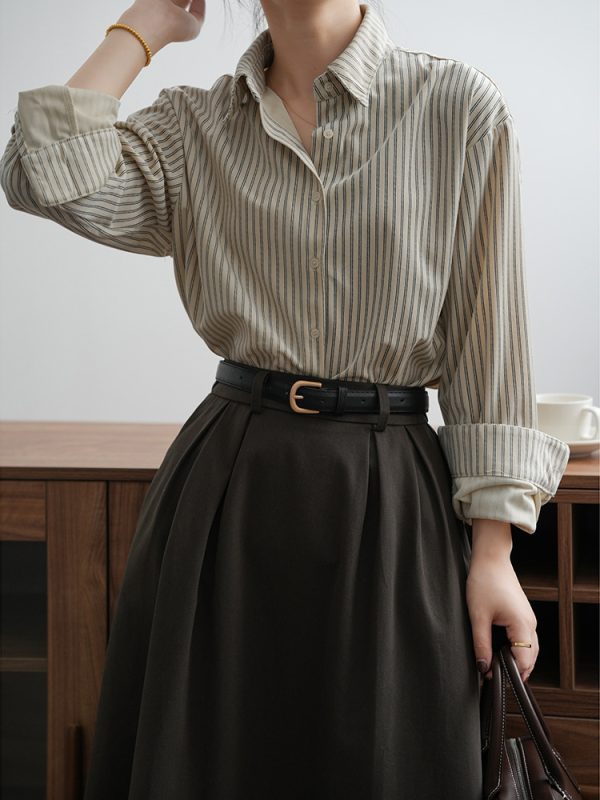 Retro Striped Shirt in Blouses & Shirts