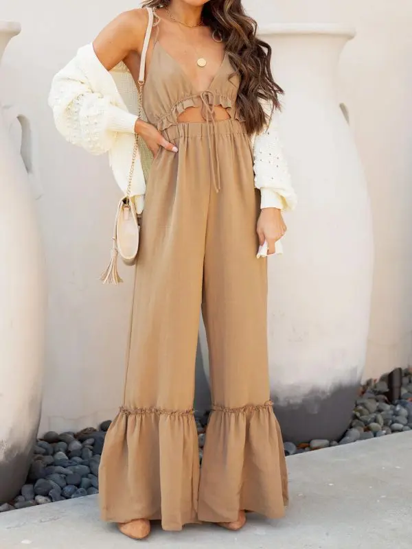 Sexy Strap Horn Jumpsuit in Jumpsuits & Rompers