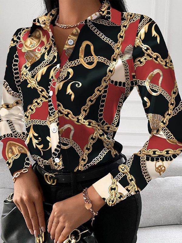 Long Sleeve Elegant Single Breasted Shirt in Blouses & Shirts