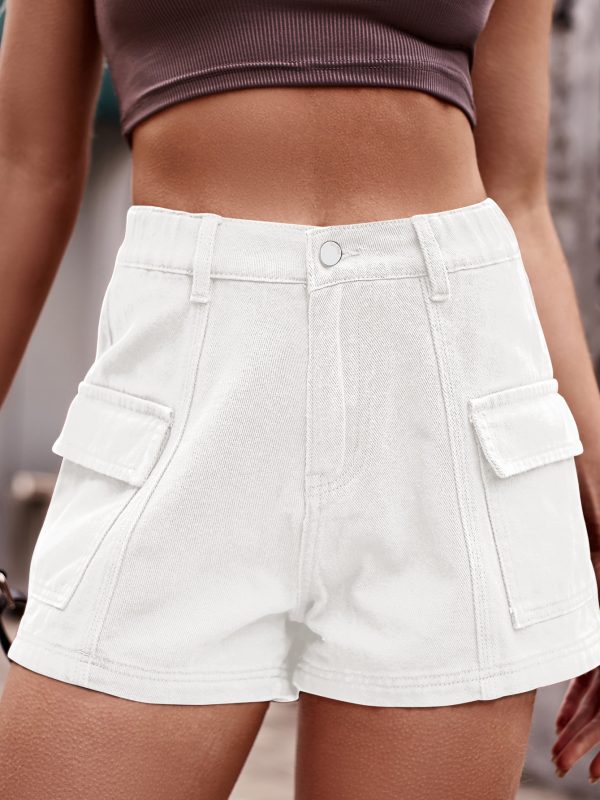 Sexy Denim Cargo Pants Shorts in Shorts