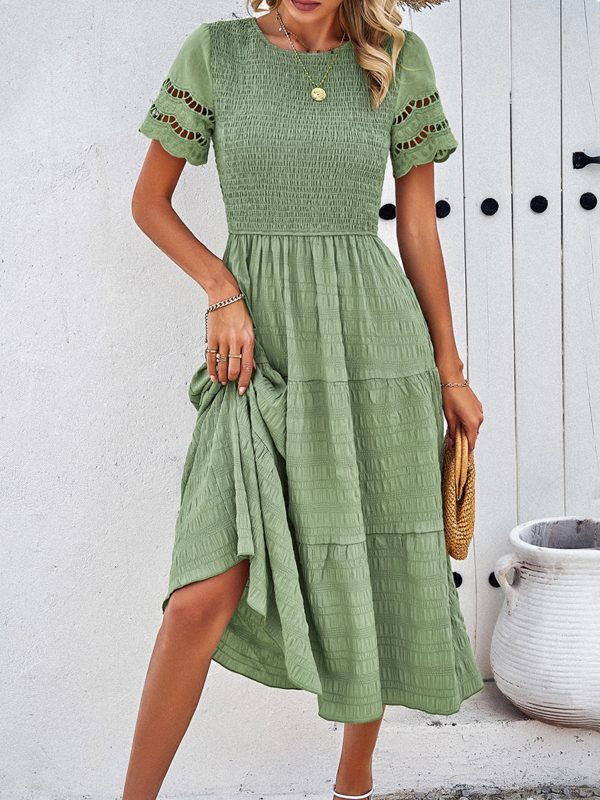 Spring Summer Hollow Out Cutout Dress in Dresses