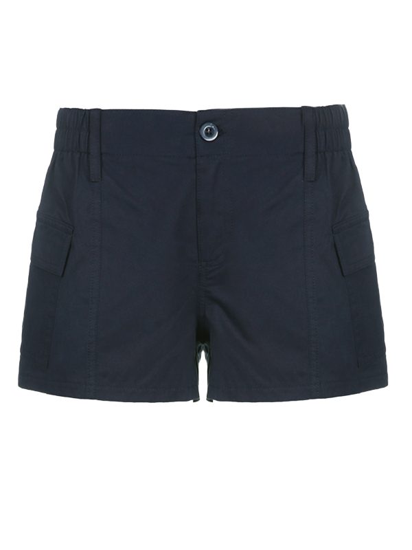 Solid Color Denim Shorts in Shorts