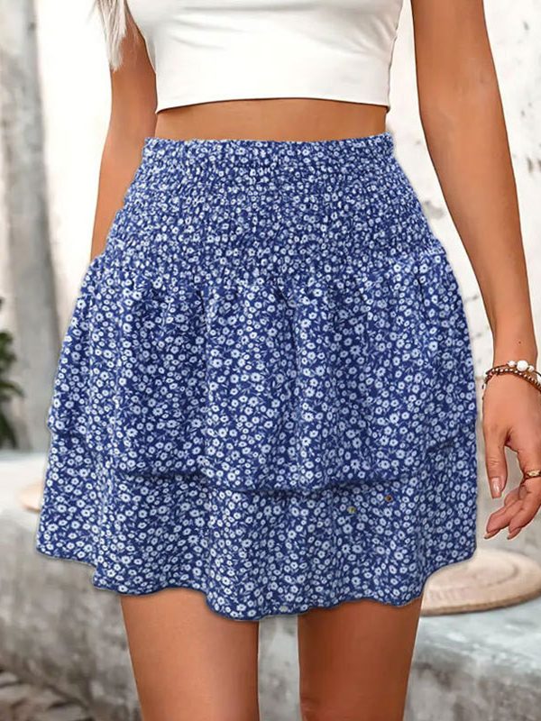 Floral Mini Skirt in Skirts